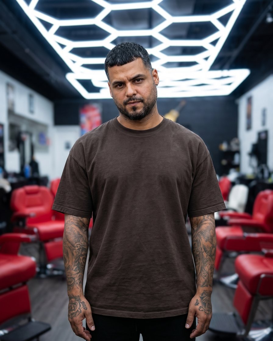 Luis, barber at Jayuya Barbershop